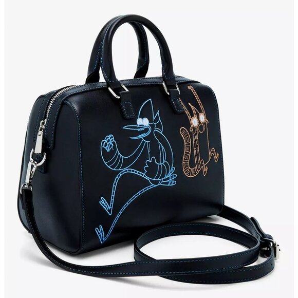 Regular Show Mordecai & Rigby Embroidered Handbag - NWT - Picture 2 of 5